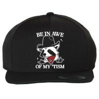 Be In Awe Of My Tism Retro Style Wool Snapback Cap