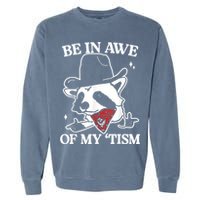 Be In Awe Of My Tism Retro Style Garment-Dyed Sweatshirt