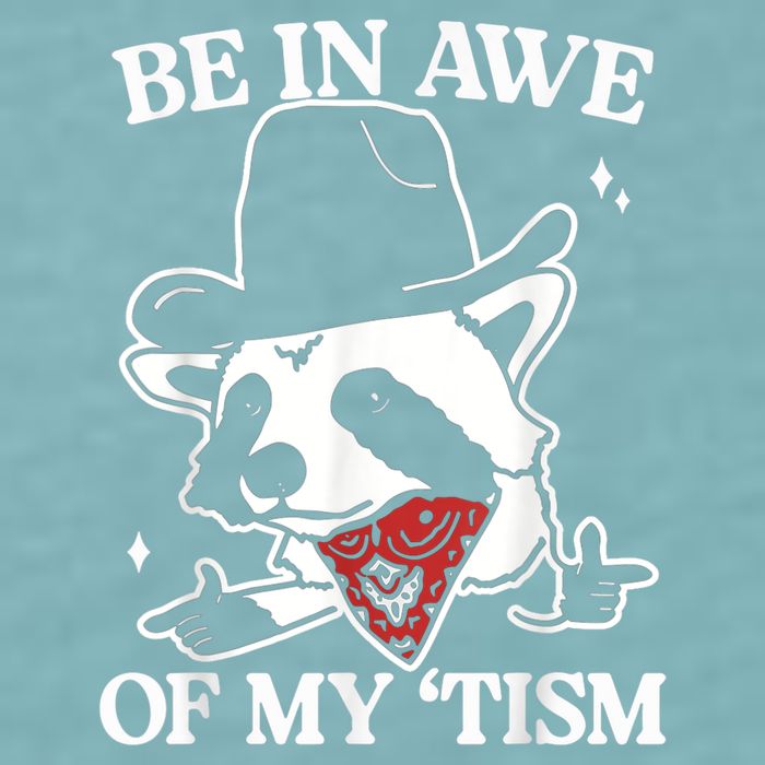 Be In Awe Of My Tism Retro Style Sueded Cloud Jersey T-Shirt