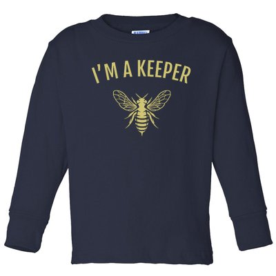 Beekeeper Im A (Bee) Keeper Toddler Long Sleeve Shirt