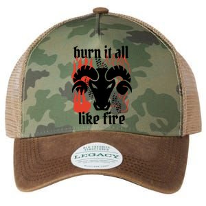 Burn It All Like Fire Aries Zodiac Legacy Tie Dye Trucker Hat