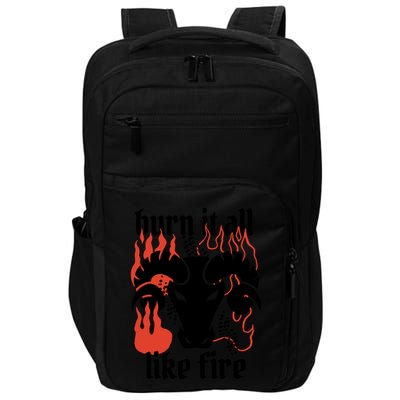 Burn It All Like Fire Aries Zodiac Impact Tech Backpack