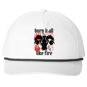 Burn It All Like Fire Aries Zodiac Snapback Five-Panel Rope Hat