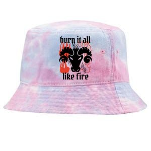 Burn It All Like Fire Aries Zodiac Tie-Dyed Bucket Hat