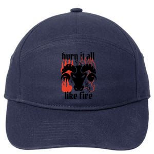 Burn It All Like Fire Aries Zodiac 7-Panel Snapback Hat