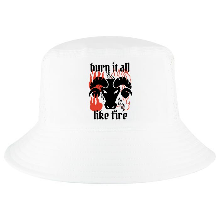 Burn It All Like Fire Aries Zodiac Cool Comfort Performance Bucket Hat