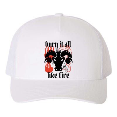 Burn It All Like Fire Aries Zodiac Yupoong Adult 5-Panel Trucker Hat