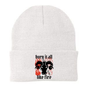 Burn It All Like Fire Aries Zodiac Knit Cap Winter Beanie