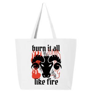 Burn It All Like Fire Aries Zodiac 25L Jumbo Tote