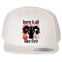 Burn It All Like Fire Aries Zodiac Wool Snapback Cap