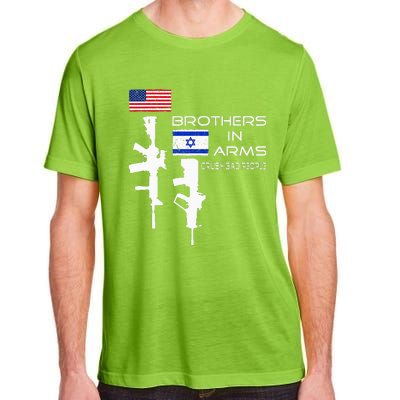 Brothers In Arms Crush Bad People USA Flag Love Israeli  Adult ChromaSoft Performance T-Shirt