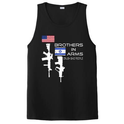 Brothers In Arms Crush Bad People USA Flag Love Israeli  PosiCharge Competitor Tank