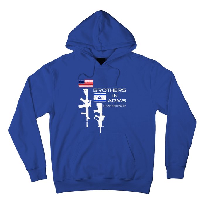 Brothers In Arms Crush Bad People USA Flag Love Israeli  Hoodie