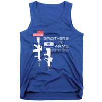 Brothers In Arms Crush Bad People USA Flag Love Israeli  Tank Top