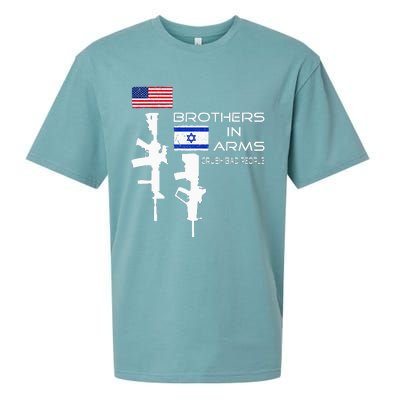 Brothers In Arms Crush Bad People USA Flag Love Israeli  Sueded Cloud Jersey T-Shirt