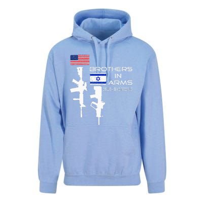 Brothers In Arms Crush Bad People USA Flag Love Israeli  Unisex Surf Hoodie