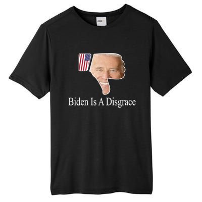 Biden Is A Disgrace Anti Biden Tall Fusion ChromaSoft Performance T-Shirt