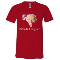 Biden Is A Disgrace Anti Biden V-Neck T-Shirt