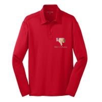 Biden Is A Disgrace Anti Biden Silk Touch Performance Long Sleeve Polo