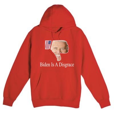 Biden Is A Disgrace Anti Biden Premium Pullover Hoodie