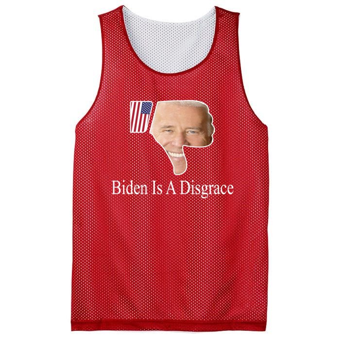 Biden Is A Disgrace Anti Biden Mesh Reversible Basketball Jersey Tank