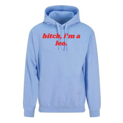 Bitch Im A Leo Funny Horoscope Slogan Attitude Statement Unisex Surf Hoodie