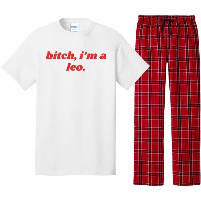 Bitch Im A Leo Funny Horoscope Slogan Attitude Statement Pajama Set