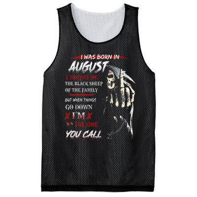 birthday in augustI Might Be The Black Sheep Of The Family Mesh Reversible Basketball Jersey Tank