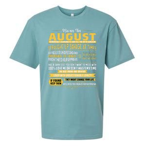 Born In August Leo Zodiac Virgo Birthday Sueded Cloud Jersey T-Shirt