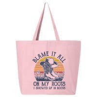 Blame It All On My Roots Cowboy Hat Western Country Music 25L Jumbo Tote