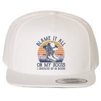 Blame It All On My Roots Cowboy Hat Western Country Music Wool Snapback Cap