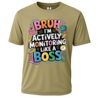Bruh Im Actively Monitoring Like A Boss Testing Squad Cooling Performance Crew T-Shirt