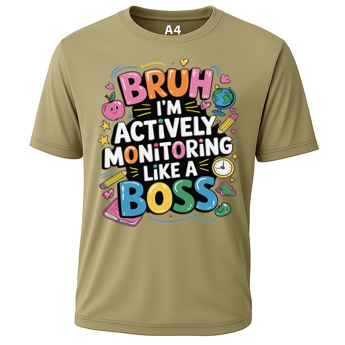 Bruh Im Actively Monitoring Like A Boss Testing Squad Cooling Performance Crew T-Shirt