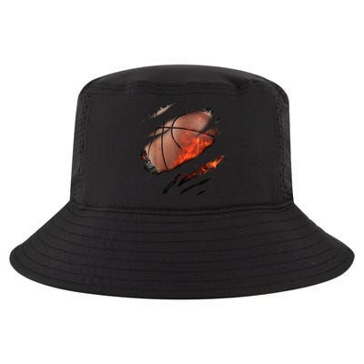 Basketball Inside A Cool Gift Basketball In Me Design Basketballdesign Cool Comfort Performance Bucket Hat