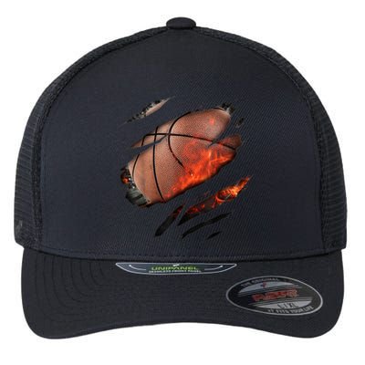 Basketball Inside A Cool Gift Basketball In Me Design Basketballdesign Flexfit Unipanel Trucker Cap