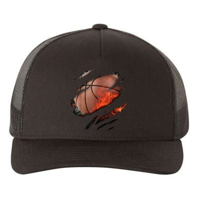 Basketball Inside A Cool Gift Basketball In Me Design Basketballdesign Yupoong Adult 5-Panel Trucker Hat