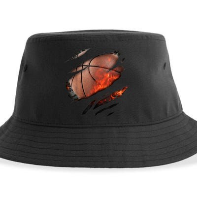 Basketball Inside A Cool Gift Basketball In Me Design Basketballdesign Sustainable Bucket Hat