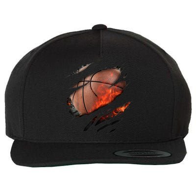 Basketball Inside A Cool Gift Basketball In Me Design Basketballdesign Wool Snapback Cap