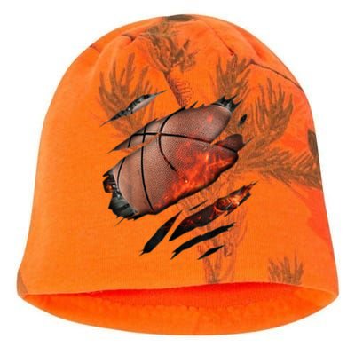 Basketball Inside A Cool Gift Basketball In Me Design Basketballdesign Kati - Camo Knit Beanie