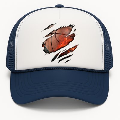 Basketball Inside A Cool Gift Basketball In Me Design Basketballdesign Trucker Hat