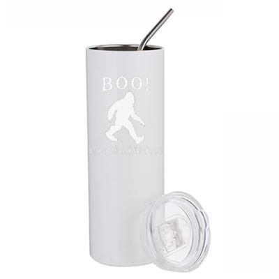 BOO IM A BIGFOOT GHOST Halloween Stainless Steel Tumbler