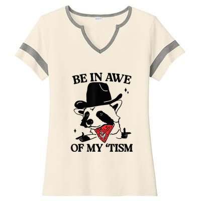 Be In Awe Of My Tism Ladies Halftime Notch Neck Tee