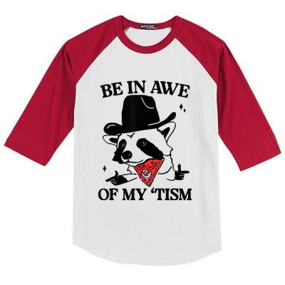 Be In Awe Of My Tism Kids Colorblock Raglan Jersey