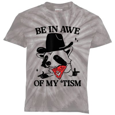 Be In Awe Of My Tism Kids Tie-Dye T-Shirt