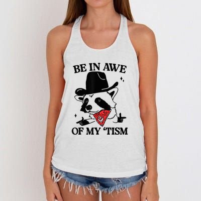 Be In Awe Of My Tism Women's Knotted Racerback Tank