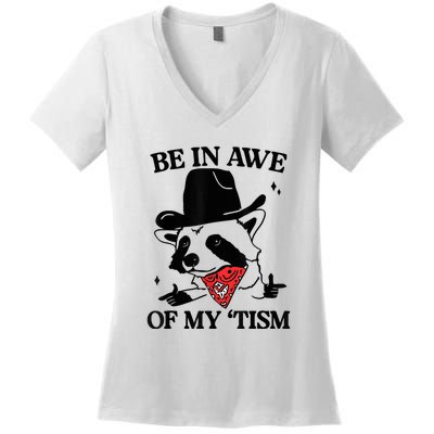 Be In Awe Of My Tism Women's V-Neck T-Shirt