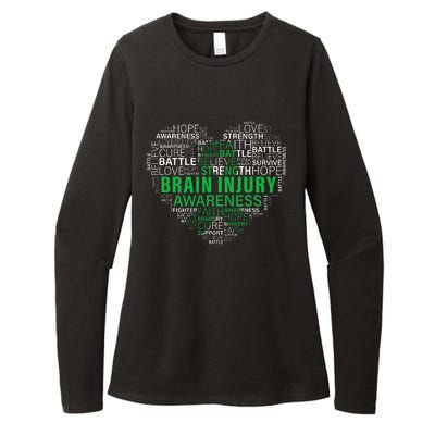 Brain Injury Awareness Fighting Hope Support Strong Warrior Womens CVC Long Sleeve Shirt