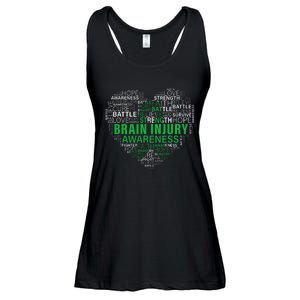 Brain Injury Awareness Fighting Hope Support Strong Warrior Ladies Essential Flowy Tank