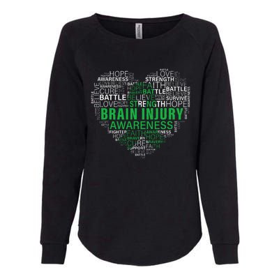 Brain Injury Awareness Fighting Hope Support Strong Warrior Womens California Wash Sweatshirt