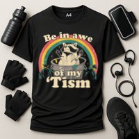 Be In Awe Of My Tism Raccoon Cooling Performance Crew T-Shirt